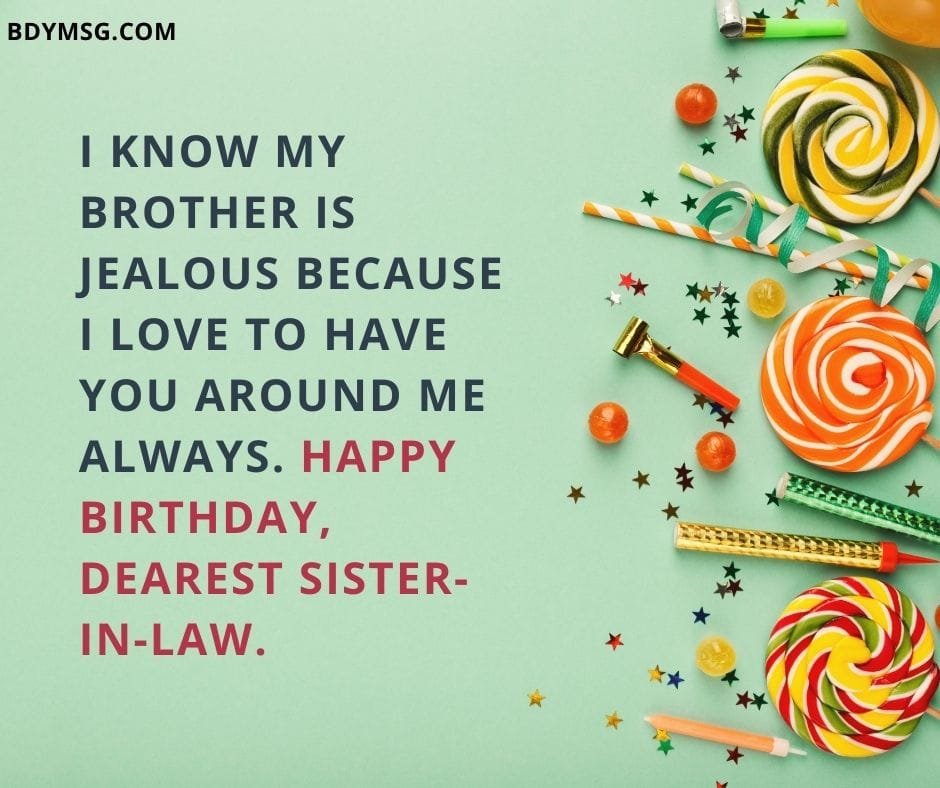 Funny Birthday Wishes for Sister in Law