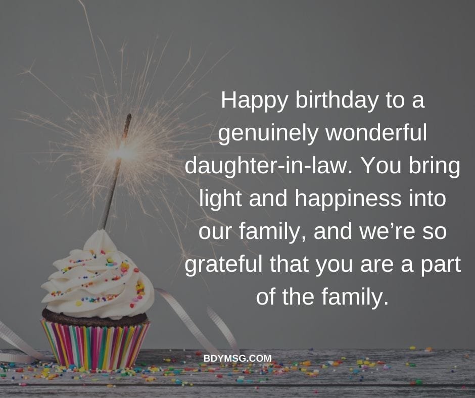 Birthday Wishes for Daughter in law
