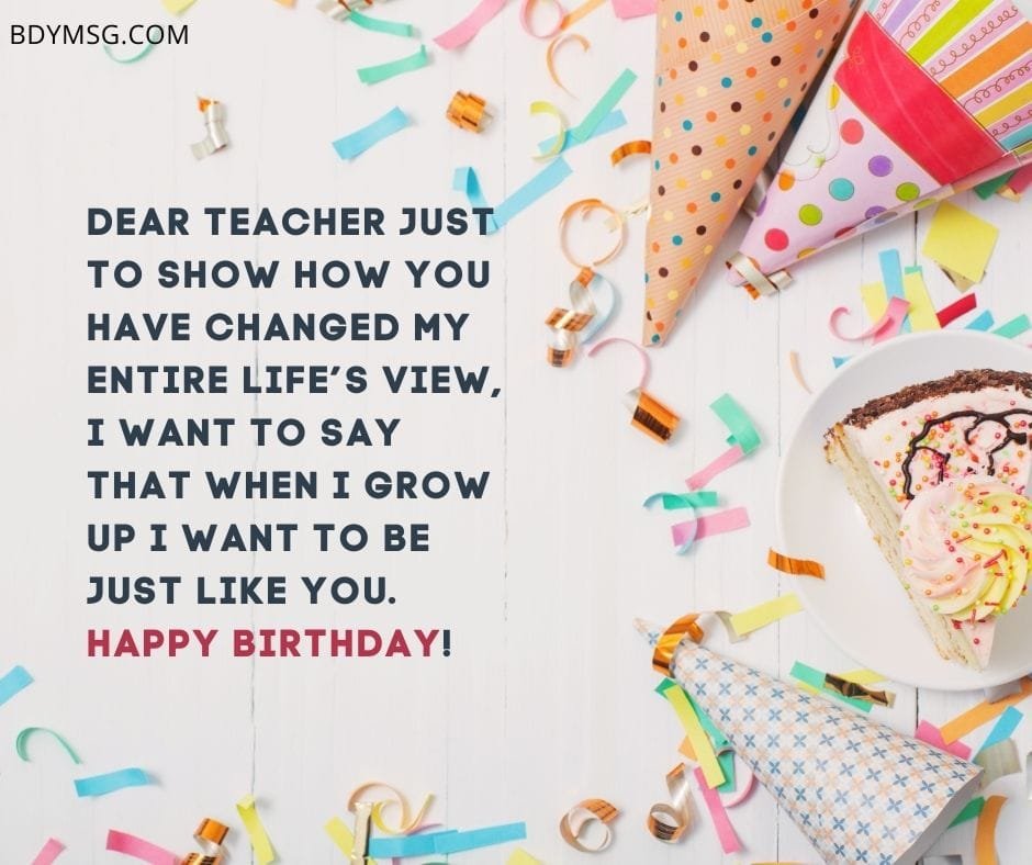 Best Birthday Wishes for Teacher