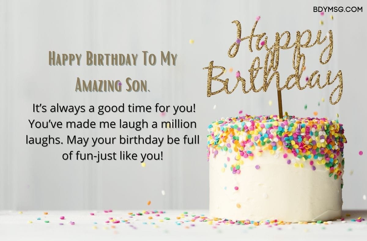 Funny Birthday Wishes for Son