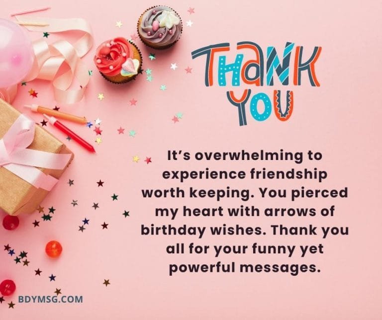 60 Thank You Messages for Birthday Wishes - BDYMSG